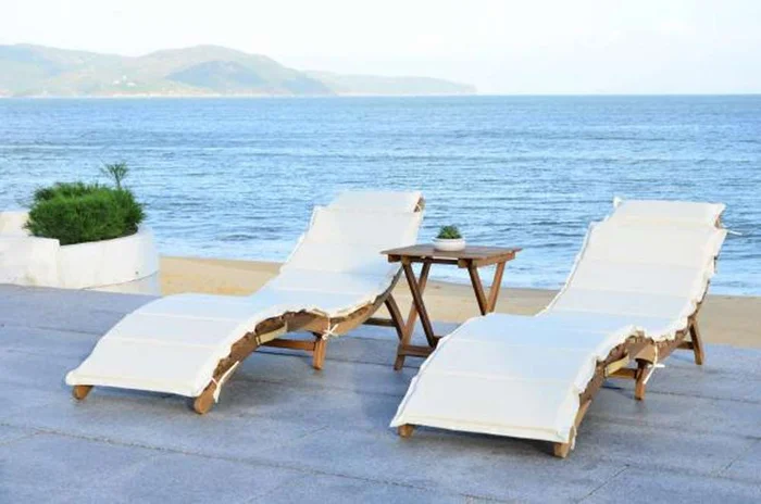 Safavieh – Pacifica 3 Piece Lounge Set – Natural – Beige – PAT7020B