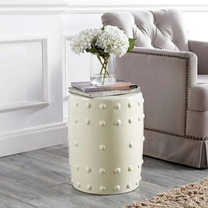 Safavieh – Pashet 17.75in Garden Stool – Grey – ACS4590A