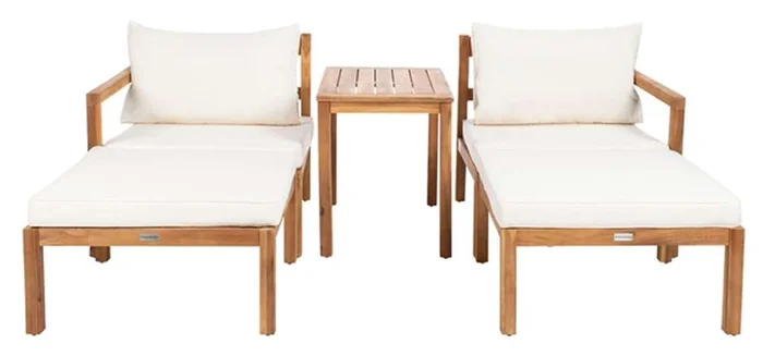 Safavieh – Pratia 5Pc Outdoor Set – Natural – Beige – PAT6759A