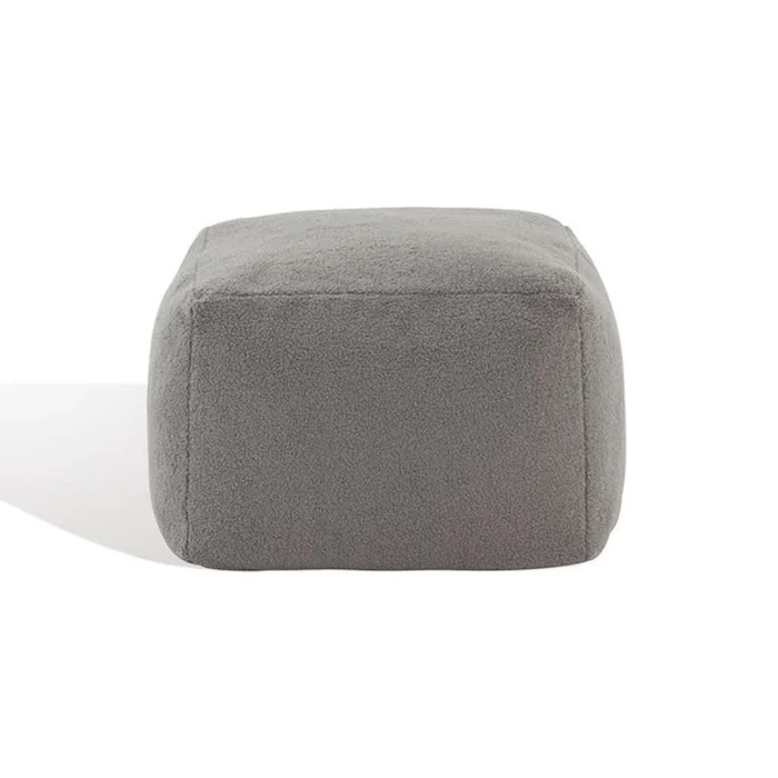 Safavieh – Samuels Boucle Pouf – Dark Grey – SFV5041E