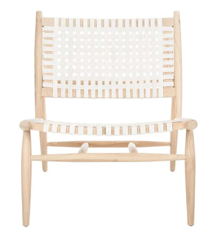 Safavieh – Soleil Accent Chair – White – Natural – ACH1001A