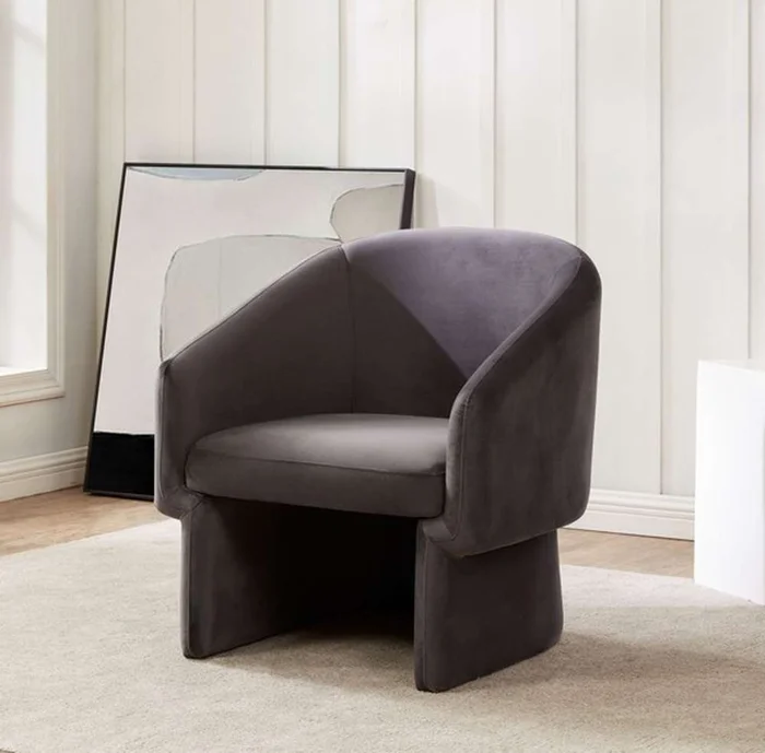 Safavieh – Susie Barrel Back Accent Chair – Dark Grey – SFV4781C