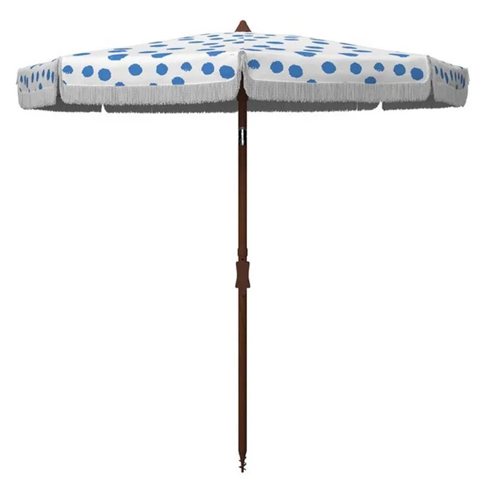 Safavieh – Sydney 6.5 Beach Umbrella – Baby Blue – White – PAT8502C