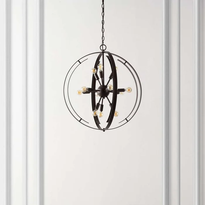Safavieh – Syosset 12Lt Pendant – Oil Rub Bronze – PND4165A