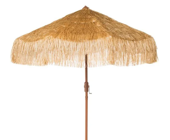 Safavieh – Tiki 9Ft Crank Umbrella – Brown – PAT8012A