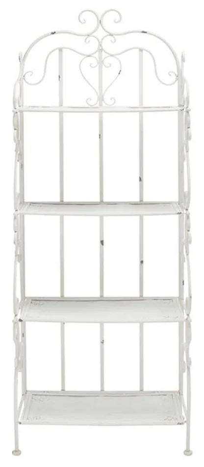 Safavieh – Tyrique 4 Tier Shelf Unit – Antique White – PAT5033A