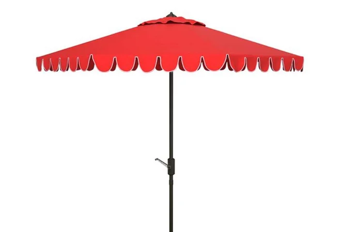 Safavieh – Venice 11Ft Crank Umbrella – Red – PAT8110C