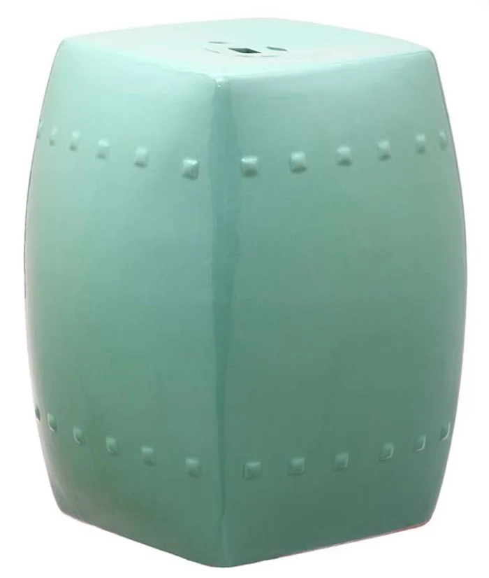 Safavieh – Villa Garden Stool – Light Blue – ACS4524C