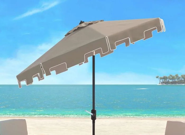 Safavieh – Zimmerman 9 Ft Market Umbrella – Beige – PAT8000C