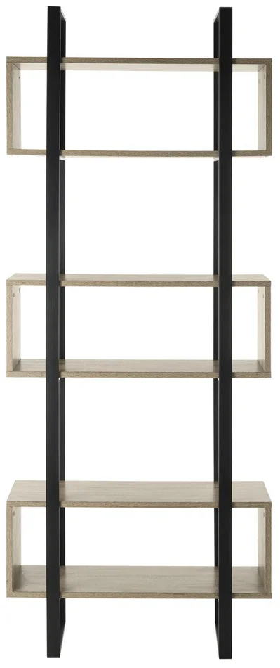 Safavieh Adhara Retro Mid Century Wood Etagere – Light,Brown,Black
