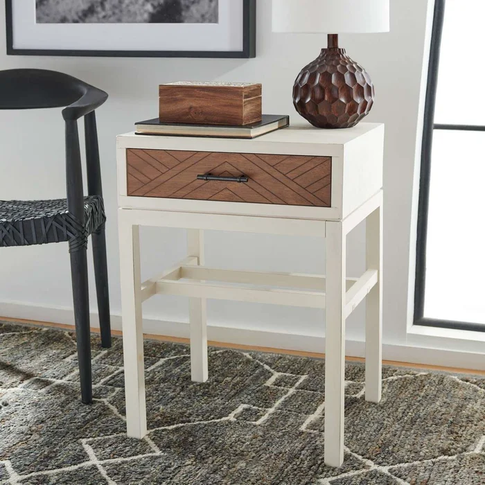 Safavieh Ajana 1 Drawer Accent Table – White