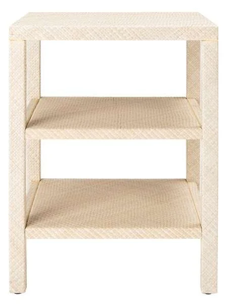 Safavieh Apis Raffia 2 Shelf Accent Table – Light Natural