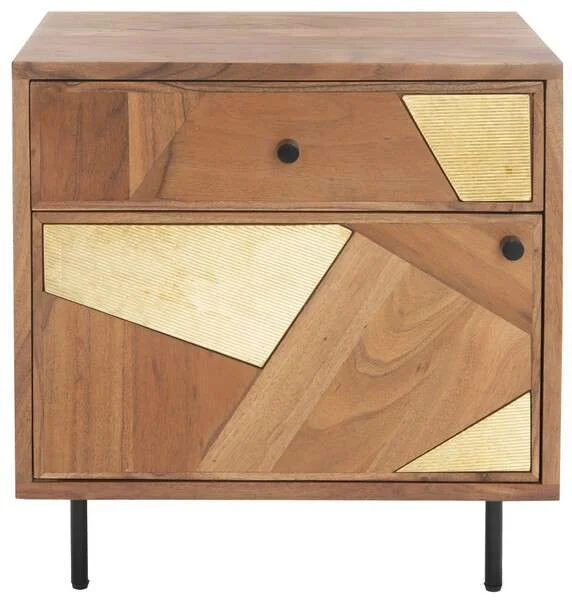 Safavieh Ballard 1 Drawer 1 Door Nightstand – Natural