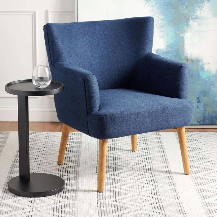Safavieh Delfino Accent Chair – Navy