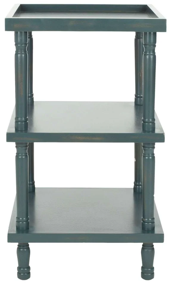 Safavieh Esmeralda 3 Tier Side Table – Dark Teal