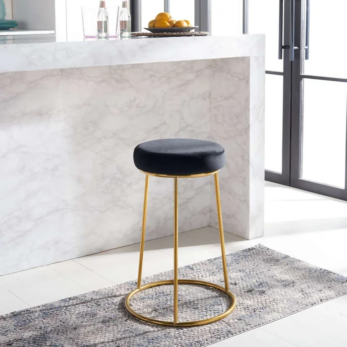 Safavieh Kellie Round Counter Stool – Black