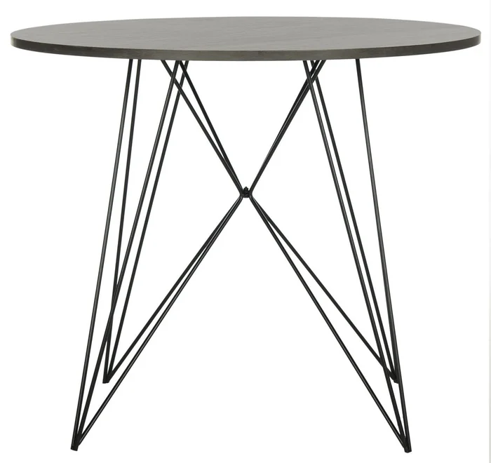 Safavieh Marino Round Dining Table – Dark,Grey