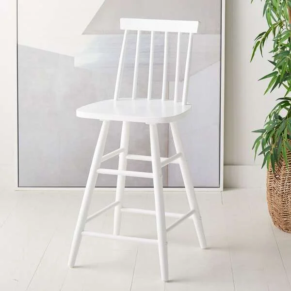 Safavieh May Wood Counter Stool – White