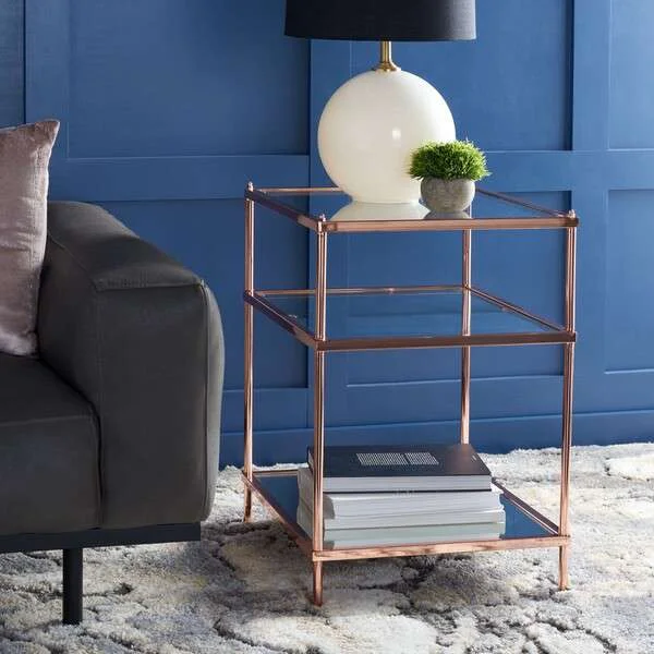 Safavieh Noelia 3 Tier Accent Table – Rose Gold