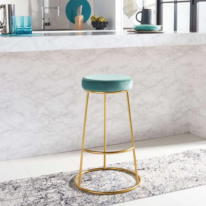 Safavieh Sabina Round Bar Stool – Seafoam