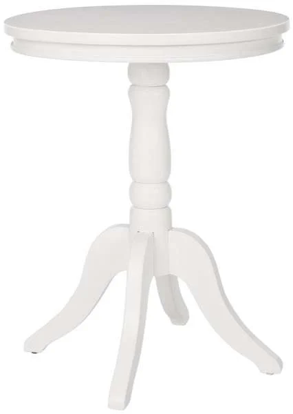 Safavieh Vivienne Round Top Side Table – White