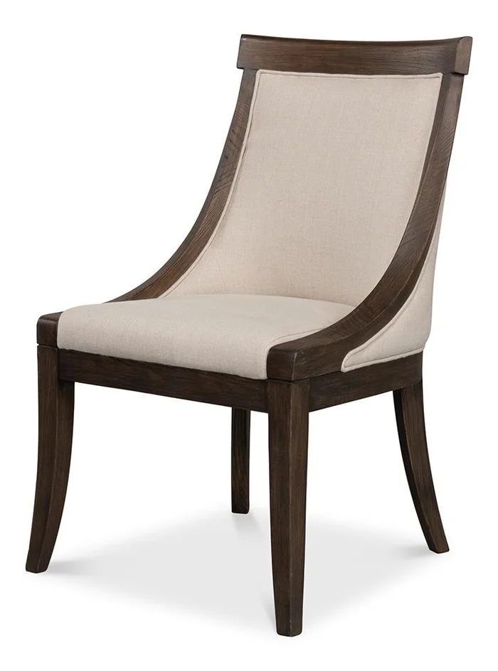 Sarreid Ltd – Lucas Side Chair – Beige – 53847