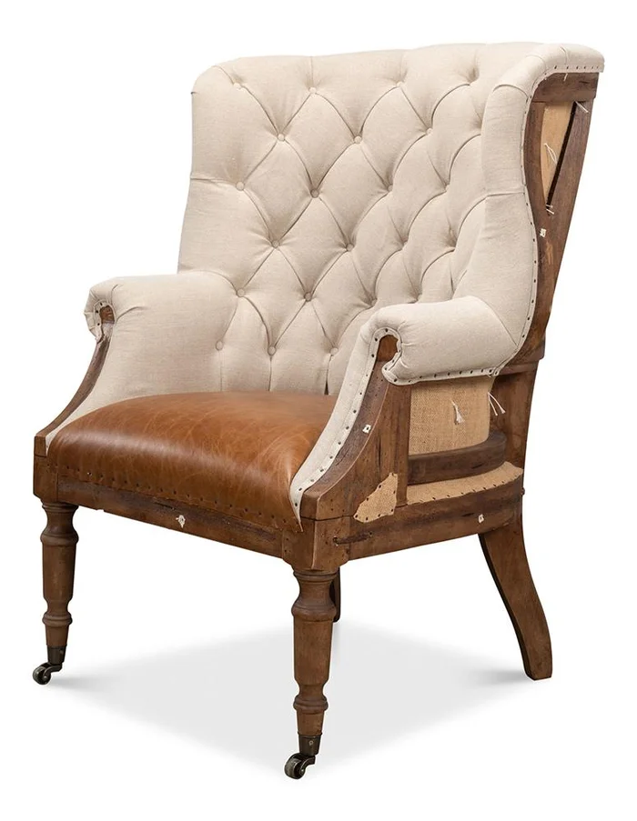 Sarreid Ltd – Welsh Chair – Brown – 29780