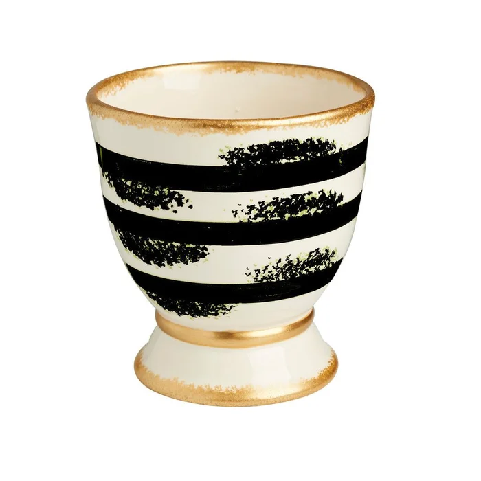 Savoy Black/White Spongy Cachepot, Large Set of 2