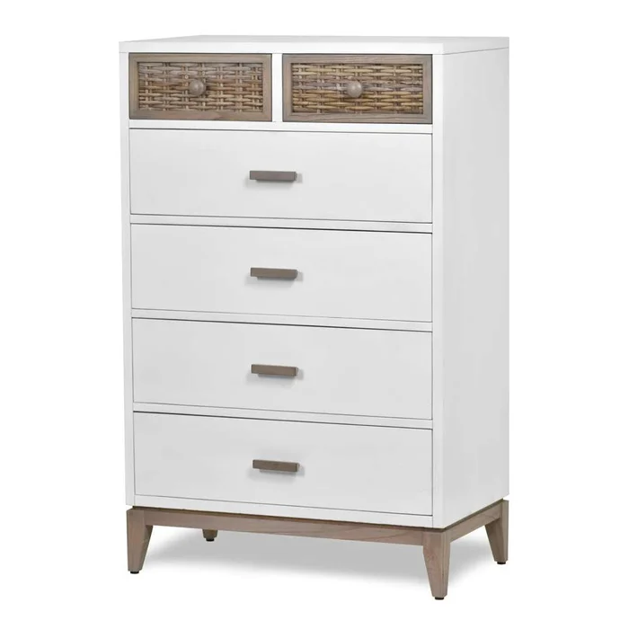 Sea Winds – Kauai 6-Drawer Split Vertical Chest – B53736-WHCRK_CLOSEOUT