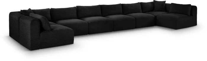 Shaggy – 8 Piece Modular U-Shaped Armless Sectional