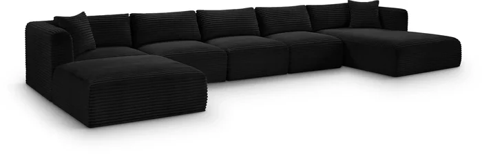 Shaggy – Fabric 6 Piece Modular Sectional With Chaise