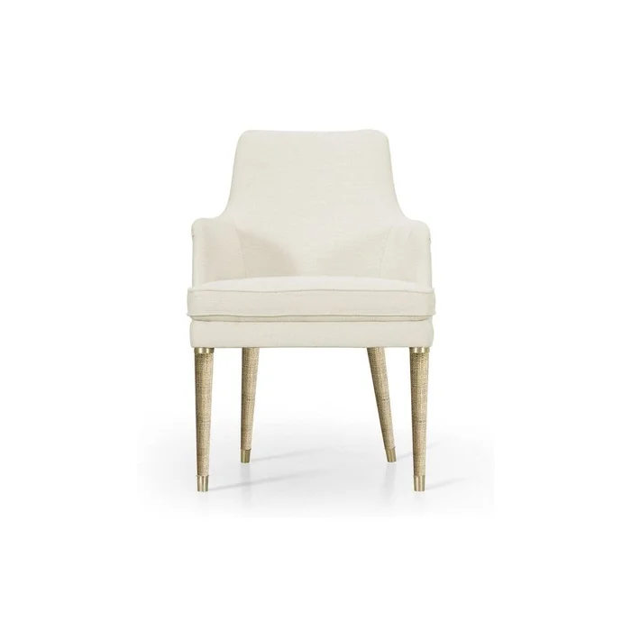 Shoal Grasscloth Host Chair