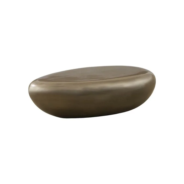 Sienna Stone Large Polished Bronze Coffee Table