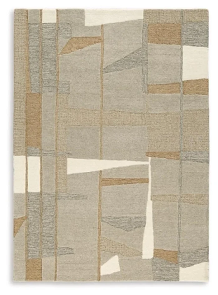 Signature Design by Ashley – Abbotton Large Rug in Taupe/Gray/Caramel – R406331