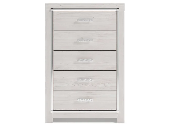 Signature Design by Ashley – Altyra Five Drawer Chest in White – B2640-46
