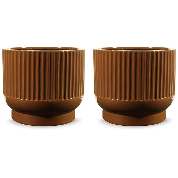 Signature Design by Ashley – Avalyah Vase (Set of 2) in Burnt Umber – A2900021