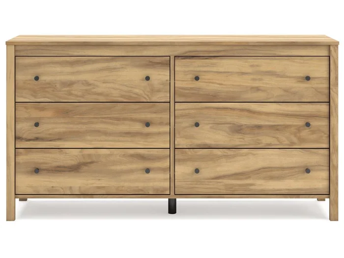 Signature Design by Ashley – Bermacy Six Drawer Dresser in Light Brown – EB1760-231