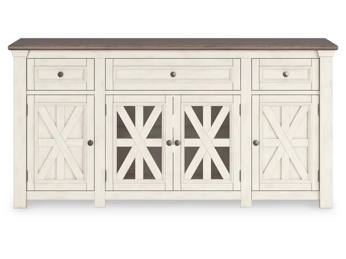 Signature Design by Ashley – Bolanburg Extra Large Tv Stand in Two-Tone – W647-68