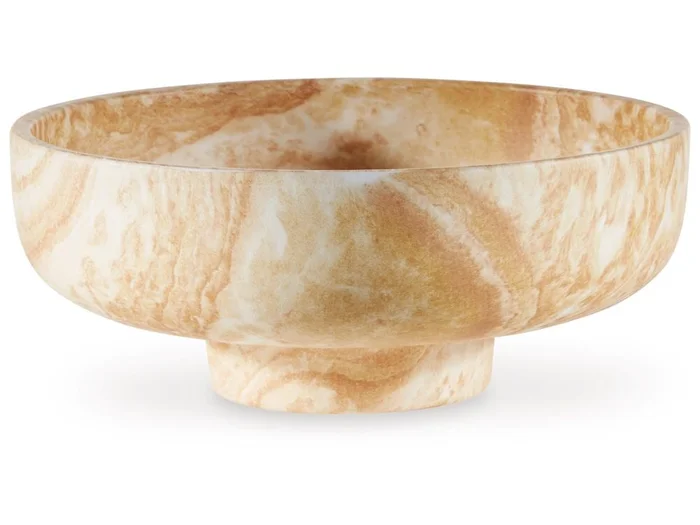 Signature Design by Ashley – Cammen Bowl in Tan/White – A2000648