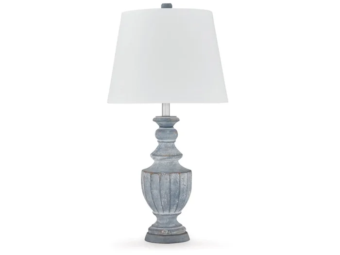 Signature Design by Ashley – Cylerick Terracotta Table Lamp in Antique Blue – L235714