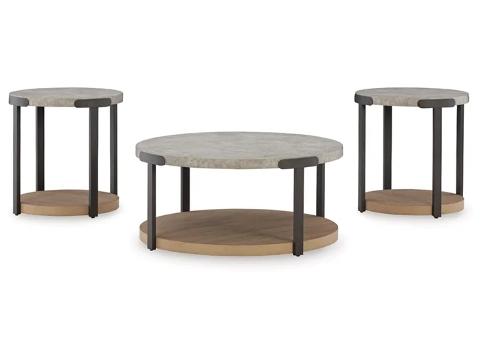 Signature Design by Ashley – Darthurst Occasional Table Set (Set of 3) in Light Brown – T383-13