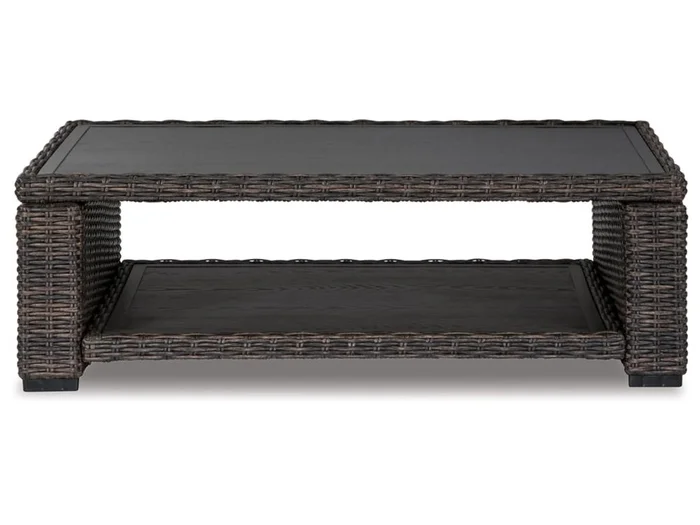 Signature Design by Ashley – Grasson Lane Rectangular Cocktail Table in Brown – P783-701