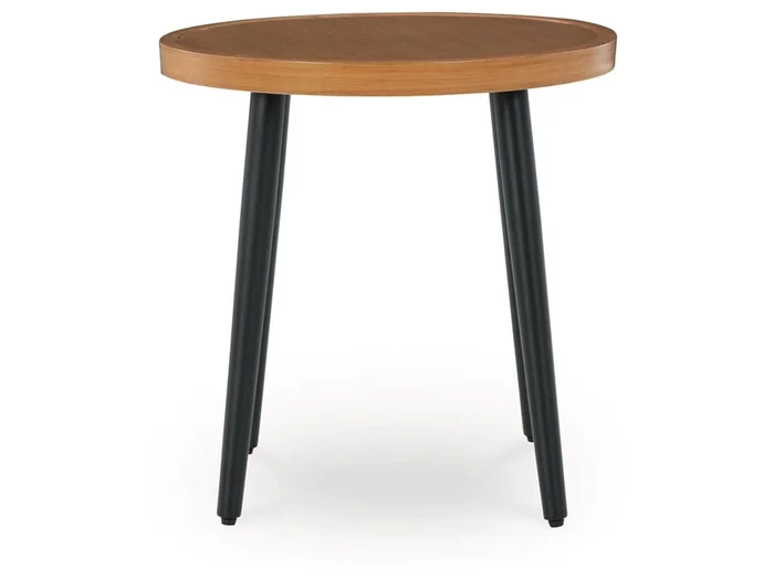 Signature Design by Ashley – Horizon Hall Outdoor Round End Table in Brown – P572-706