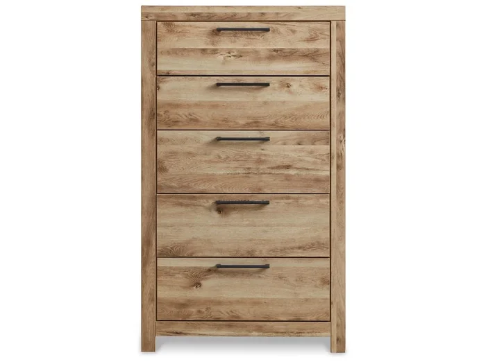 Signature Design by Ashley – Hyanna Five Drawer Chest in Tan – B1050-46