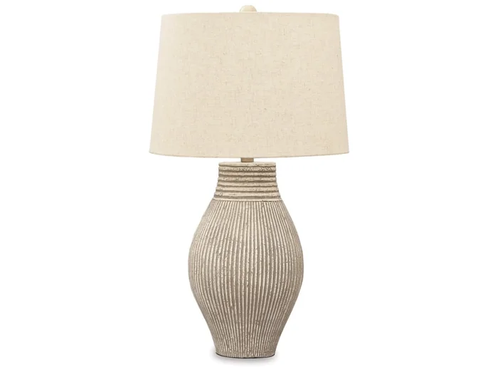 Signature Design by Ashley – Layal Paper Table Lamp in Beige – L235634