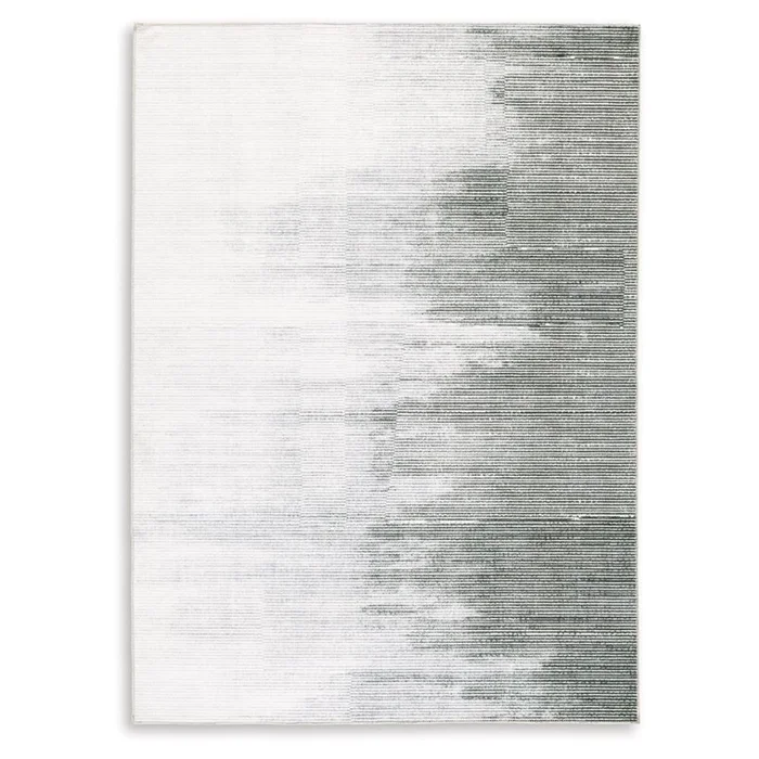 Signature Design by Ashley – Milset Medium Rug in Black/White/Gray – R406252