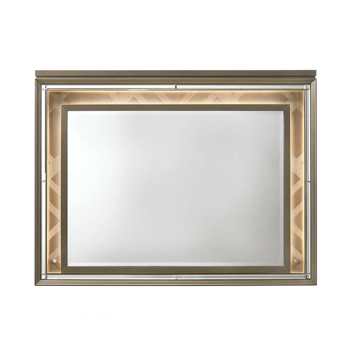 Skylar – Mirror With LED – Champagne