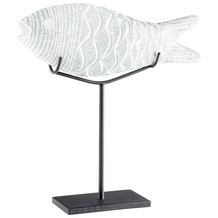 Small Grouper Sculpture – White-Cream