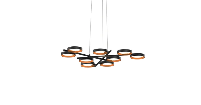 Sonneman Light Guide Ring 9 Light 48-1/4″ Wide Full Sized Pendant