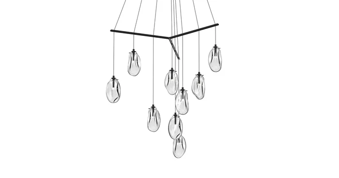 Sonneman Liquid 9 Light 51″ Wide Full Sized Pendant